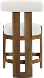 Arienzo Velvet Performance Fabric Upholstered Counter Stool — 88025-C - Cream - 88025Cream-C alternate view 4