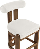 Arienzo Velvet Performance Fabric Upholstered Counter Stool — 88025-C - Cream - 88025Cream-C alternate view 5