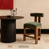 Arienzo Velvet Performance Fabric Upholstered Counter Stool — 88025-C - Green - 88025Green-C alternate view 1
