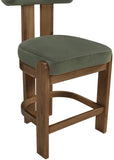 Arienzo Velvet Performance Fabric Upholstered Counter Stool — 88025-C - Green - 88025Green-C alternate view 6