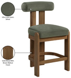 Arienzo Velvet Performance Fabric Upholstered Counter Stool — 88025-C - Green - 88025Green-C Infographic