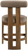 Arienzo Velvet Performance Fabric Upholstered Counter Stool — 88025-C - Taupe - 88025Taupe-C alternate view 4