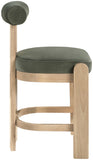 Arienzo Velvet Performance Fabric Upholstered Counter Stool — 88026-C - Green - 88026Green-C alternate view 3