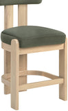 Arienzo Velvet Performance Fabric Upholstered Counter Stool — 88026-C - Green - 88026Green-C alternate view 6