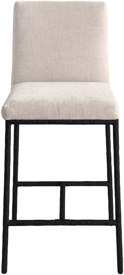 Reeves Chenille Fabric Upholstered Counter Stool — 11060-C - Beige - 11060Beige-C alternate view 2
