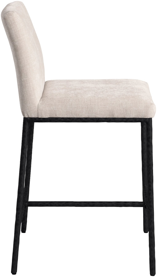 Reeves Chenille Fabric Upholstered Counter Stool — 11060-C - Beige - 11060Beige-C alternate view 3