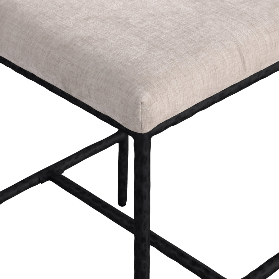 Reeves Chenille Fabric Upholstered Counter Stool — 11060-C - Beige - 11060Beige-C alternate view 6