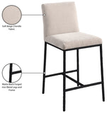 Reeves Chenille Fabric Upholstered Counter Stool — 11060-C - Beige - 11060Beige-C Infographic