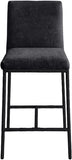 Reeves Chenille Fabric Upholstered Counter Stool — 11060-C - Black - 11060Black-C alternate view 2