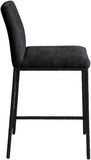 Reeves Chenille Fabric Upholstered Counter Stool — 11060-C - Black - 11060Black-C alternate view 3