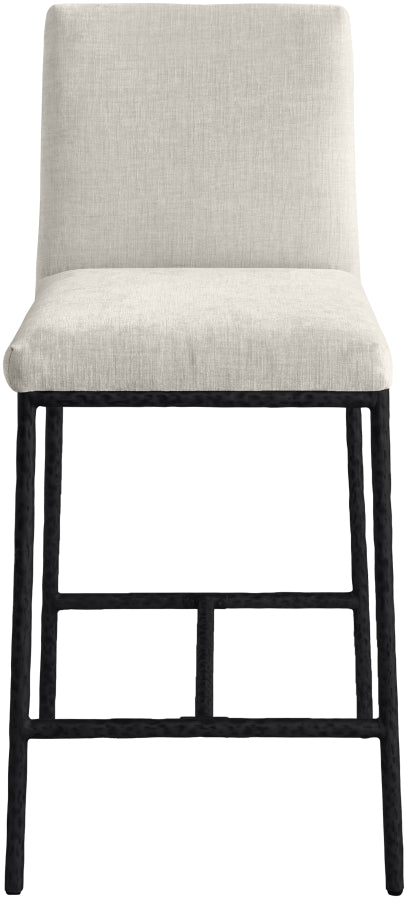Reeves Chenille Fabric Upholstered Counter Stool — 11060-C - Cream - 11060Cream-C alternate view 2