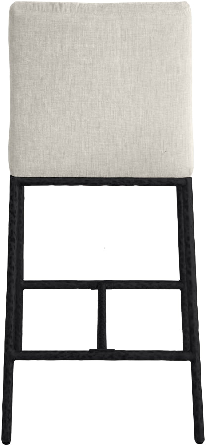 Reeves Chenille Fabric Upholstered Counter Stool — 11060-C - Cream - 11060Cream-C alternate view 4