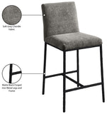 Reeves Chenille Fabric Upholstered Counter Stool — 11060-C - Grey - 11060Grey-C Infographic