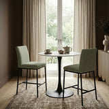 Reeves Chenille Fabric Upholstered Counter Stool — 11060-C - Mint - 11060Mint-C alternate view 1