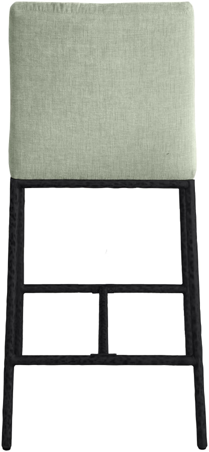 Reeves Chenille Fabric Upholstered Counter Stool — 11060-C - Mint - 11060Mint-C alternate view 4