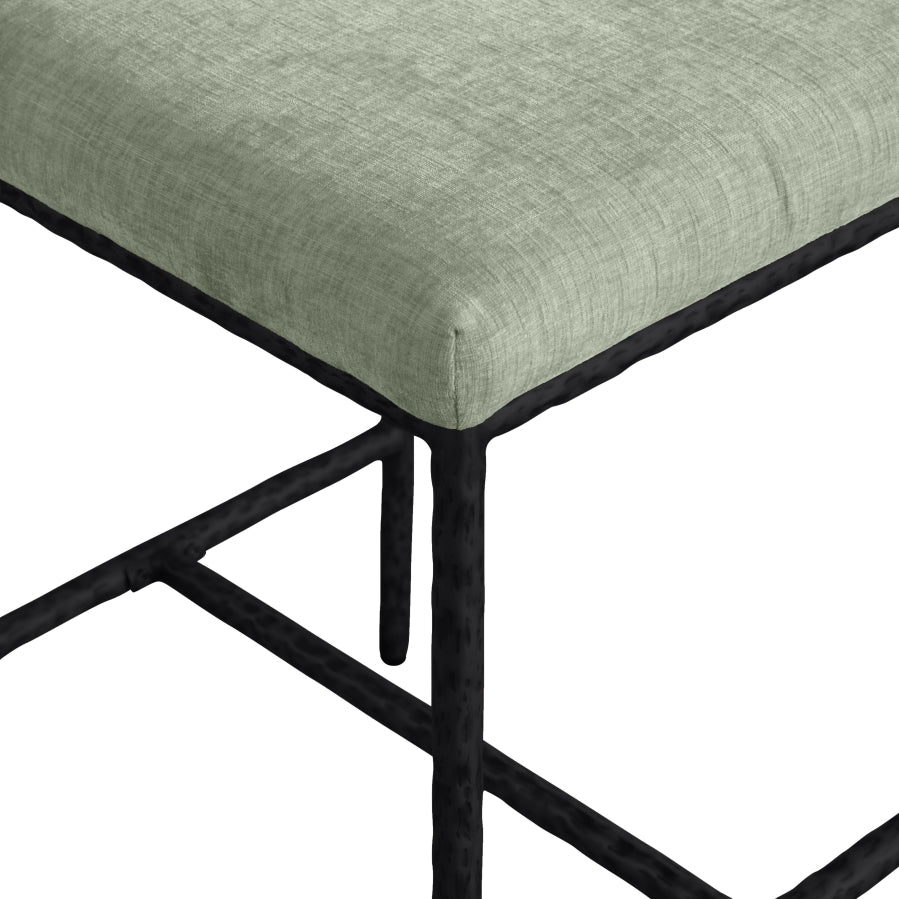 Reeves Chenille Fabric Upholstered Counter Stool — 11060-C - Mint - 11060Mint-C alternate view 6