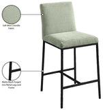 Reeves Chenille Fabric Upholstered Counter Stool — 11060-C - Mint - 11060Mint-C Infographic
