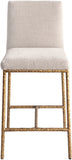 Reeves Chenille Fabric Upholstered Counter Stool — 11070-C - Beige - 11070Beige-C alternate view 2