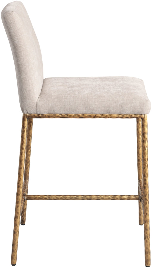 Reeves Chenille Fabric Upholstered Counter Stool — 11070-C - Beige - 11070Beige-C alternate view 3