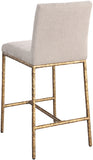 Reeves Chenille Fabric Upholstered Counter Stool — 11070-C - Beige - 11070Beige-C alternate view 5
