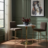 Reeves Chenille Fabric Upholstered Counter Stool — 11070-C - Brown - 11070Brown-C alternate view 1