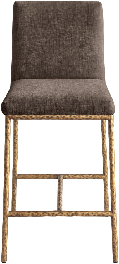 Reeves Chenille Fabric Upholstered Counter Stool — 11070-C - Brown - 11070Brown-C alternate view 2