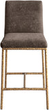 Reeves Chenille Fabric Upholstered Counter Stool — 11070-C - Brown - 11070Brown-C alternate view 2