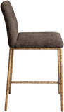 Reeves Chenille Fabric Upholstered Counter Stool — 11070-C - Brown - 11070Brown-C alternate view 3