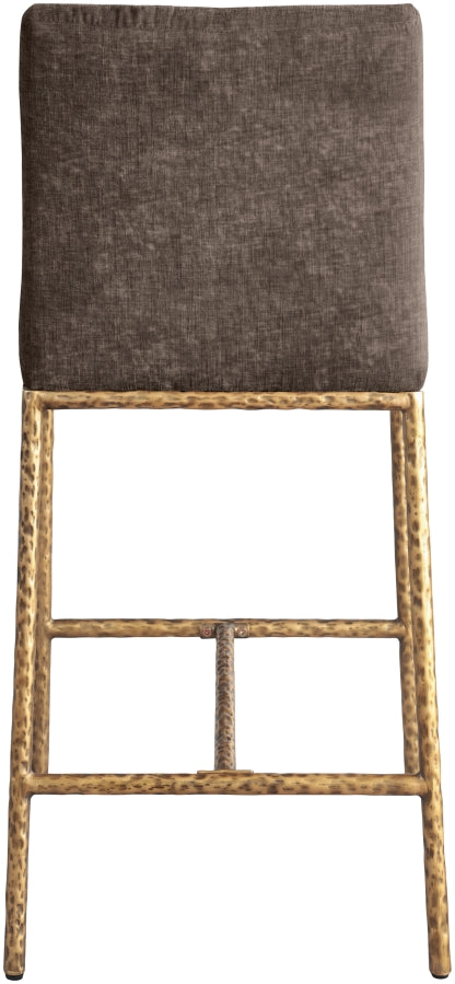 Reeves Chenille Fabric Upholstered Counter Stool — 11070-C - Brown - 11070Brown-C alternate view 4