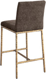 Reeves Chenille Fabric Upholstered Counter Stool — 11070-C - Brown - 11070Brown-C alternate view 5