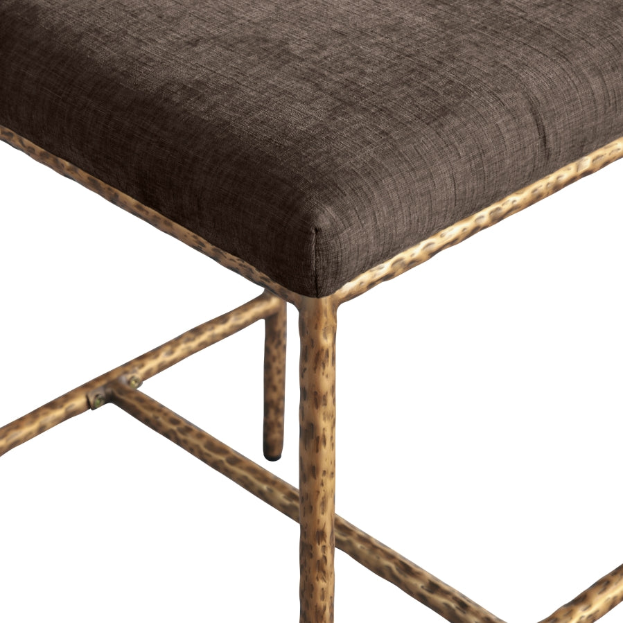 Reeves Chenille Fabric Upholstered Counter Stool — 11070-C - Brown - 11070Brown-C alternate view 6