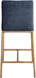 Reeves Chenille Fabric Upholstered Counter Stool — 11070-C - Blue - 11070Navy-C alternate view 4