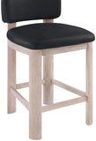 Paloma Vegan Leather Upholstered Counter Stool — 88054-C - Black - 88054Black-C alternate view 4