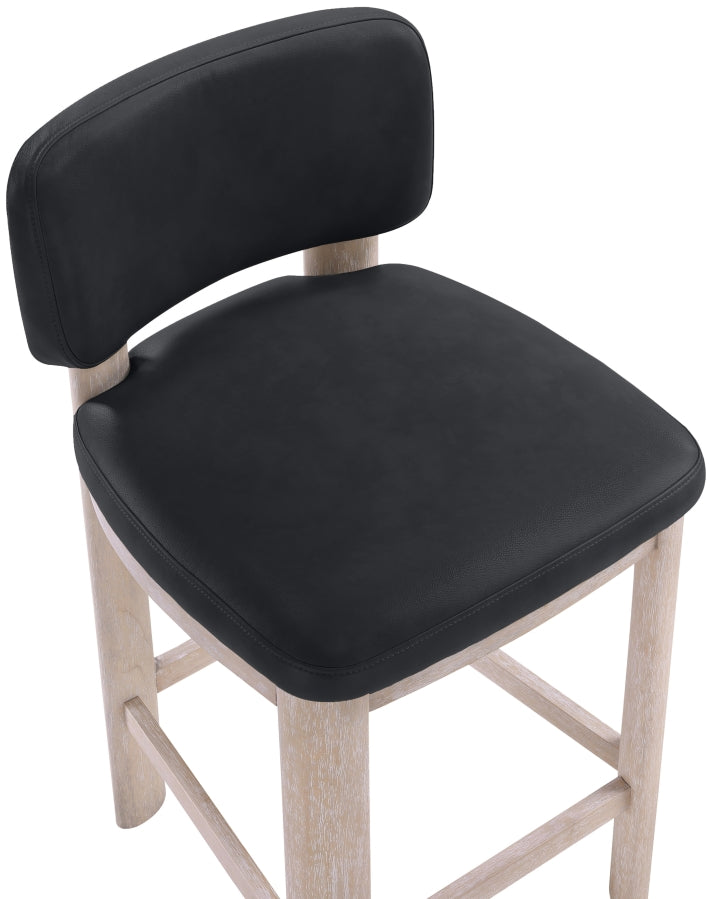 Paloma Vegan Leather Upholstered Counter Stool — 88054-C - Black - 88054Black-C alternate view 5