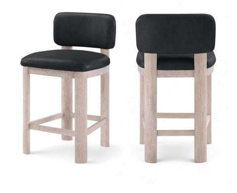 Paloma Vegan Leather Upholstered Counter Stool — 88054-C (Set of 2)