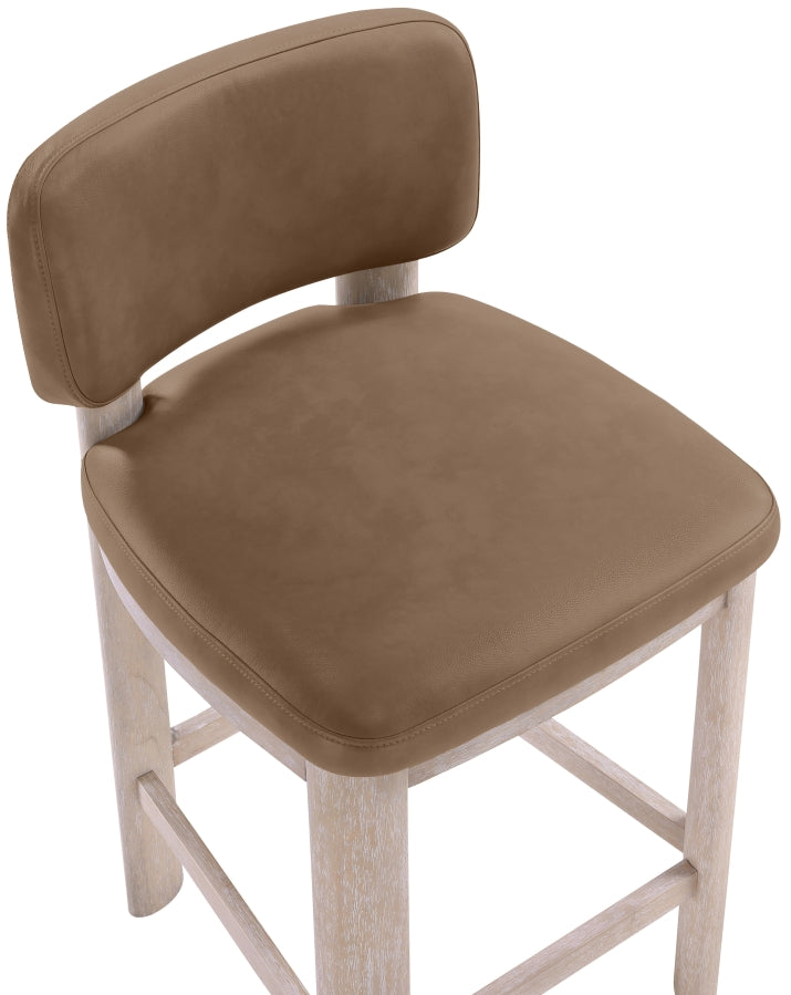 Paloma Vegan Leather Upholstered Counter Stool — 88054-C - Brown - 88054Brown-C alternate view 5