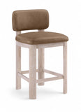 Paloma Vegan Leather Upholstered Counter Stool — 88054-C - Brown - 88054Brown-C