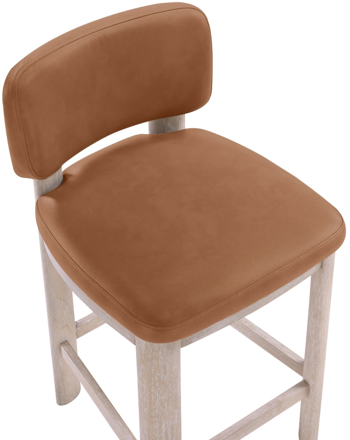 Paloma Vegan Leather Upholstered Counter Stool — 88054-C - Cognac - 88054Cognac-C alternate view 5