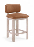 Paloma Vegan Leather Upholstered Counter Stool — 88054-C - Cognac - 88054Cognac-C