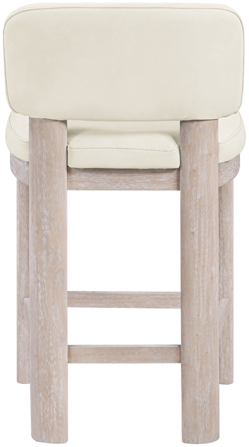 Paloma Vegan Leather Upholstered Counter Stool — 88054-C - Cream - 88054Cream-C alternate view 3