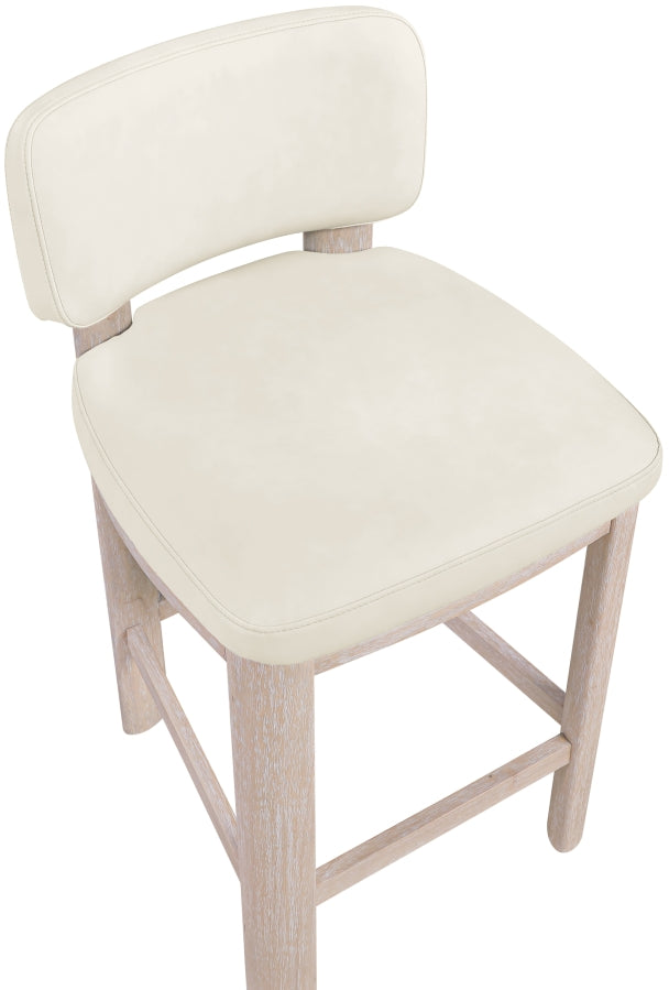 Paloma Vegan Leather Upholstered Counter Stool — 88054-C - Cream - 88054Cream-C alternate view 5