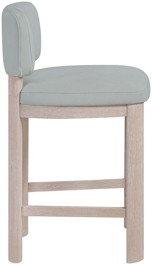 Paloma Vegan Leather Upholstered Counter Stool — 88054-C - Light Blue - 88054LtBlu-C alternate view 2