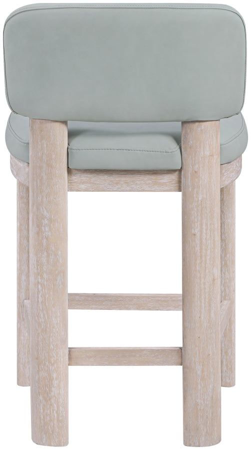 Paloma Vegan Leather Upholstered Counter Stool — 88054-C - Light Blue - 88054LtBlu-C alternate view 3