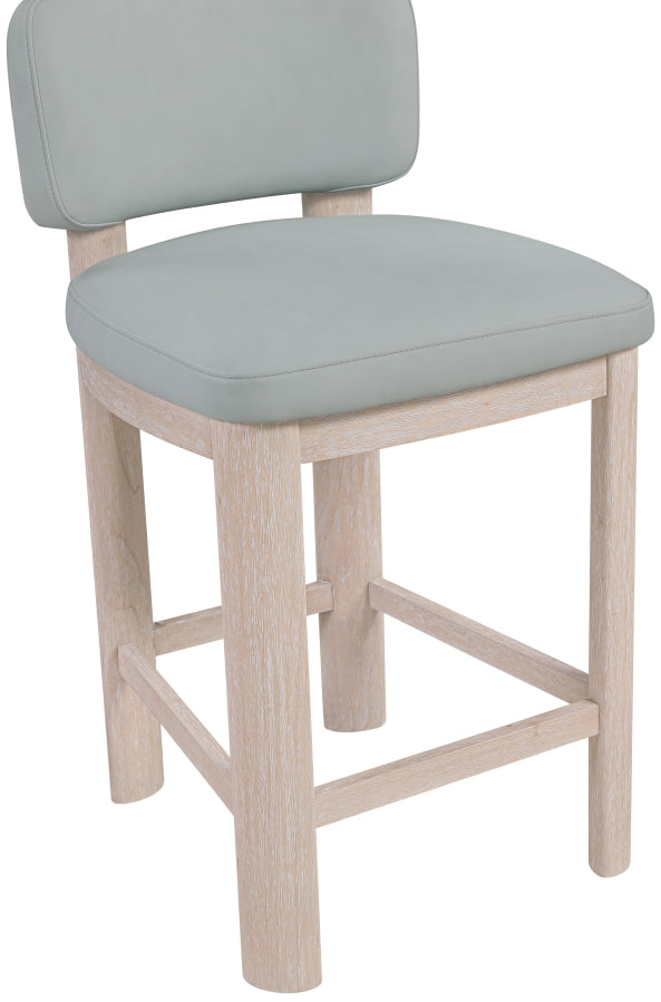 Paloma Vegan Leather Upholstered Counter Stool — 88054-C - Light Blue - 88054LtBlu-C alternate view 4
