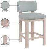 Paloma Vegan Leather Upholstered Counter Stool — 88054-C - Light Blue - 88054LtBlu-C Infographic