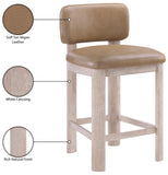 Paloma Vegan Leather Upholstered Counter Stool — 88054-C - Tan - 88054Tan-C Infographic
