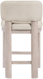 Paloma Vegan Leather Upholstered Counter Stool — 88054-C - Taupe - 88054Taupe-C alternate view 3