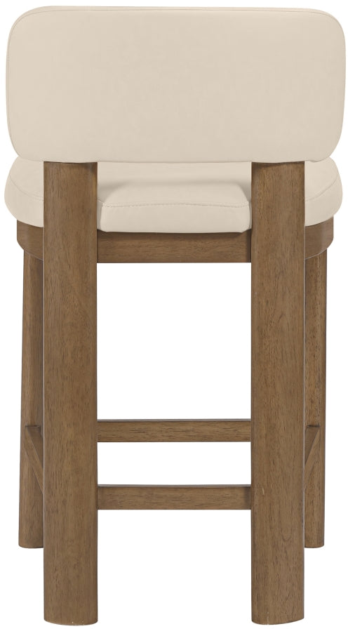 Paloma Vegan Leather Upholstered Counter Stool — 88055-C - Beige - 88055Beige-C alternate view 4