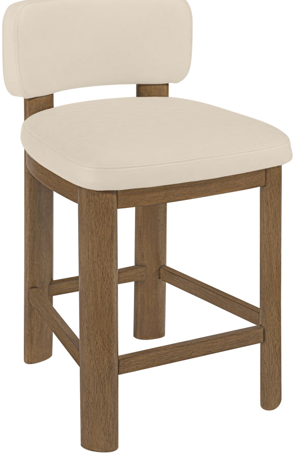 Paloma Vegan Leather Upholstered Counter Stool — 88055-C - Beige - 88055Beige-C alternate view 5