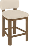 Paloma Vegan Leather Upholstered Counter Stool — 88055-C - Beige - 88055Beige-C alternate view 5